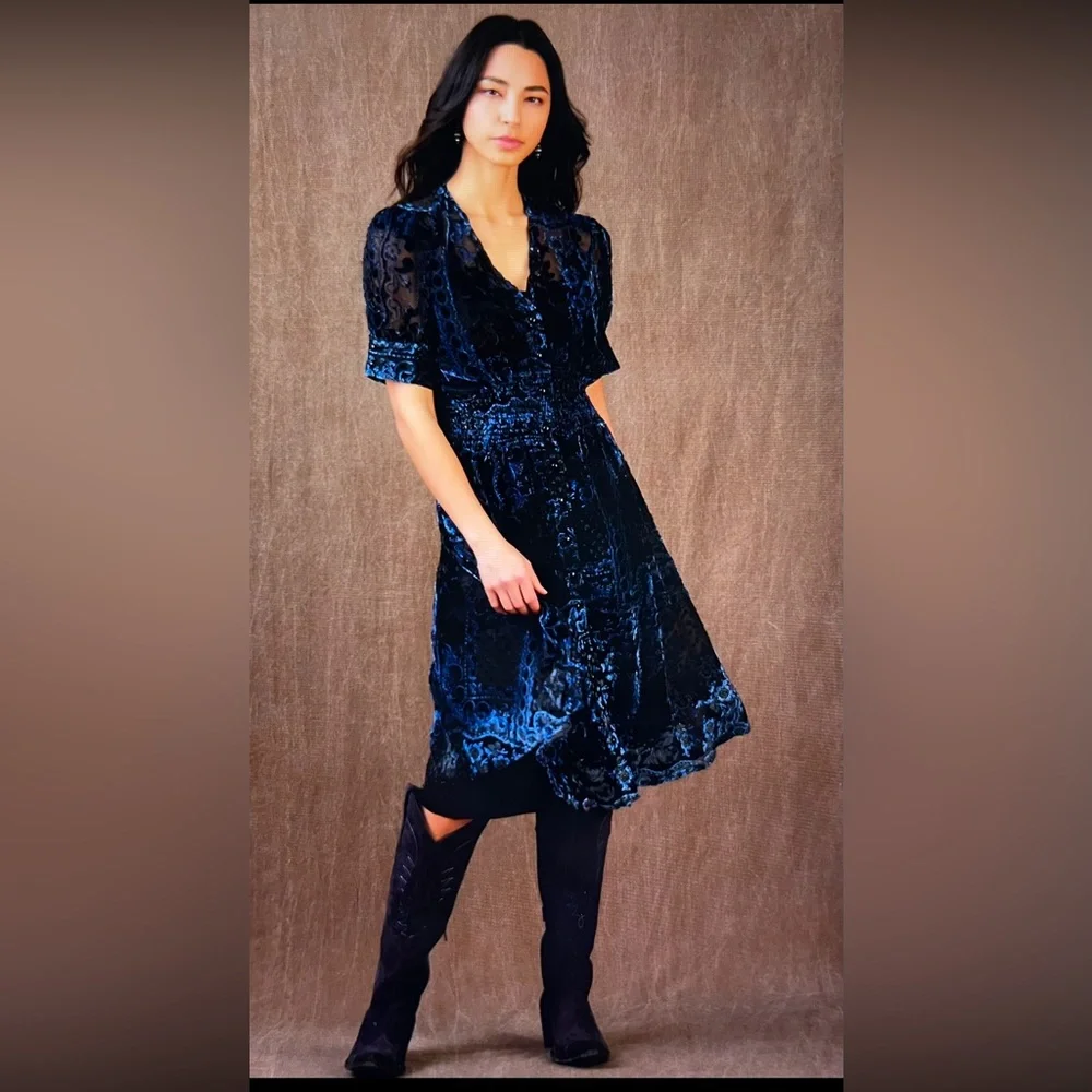 DOUBLE D RANCH Chisholm Trail Velvety Bandana Dress SMALL is Sold Out @ … - Picture 4 of 12